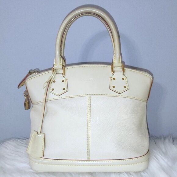 Louis Vuitton Lockit Suhali handbag w/ #305 lock/key EUC - Picture 3 of 12